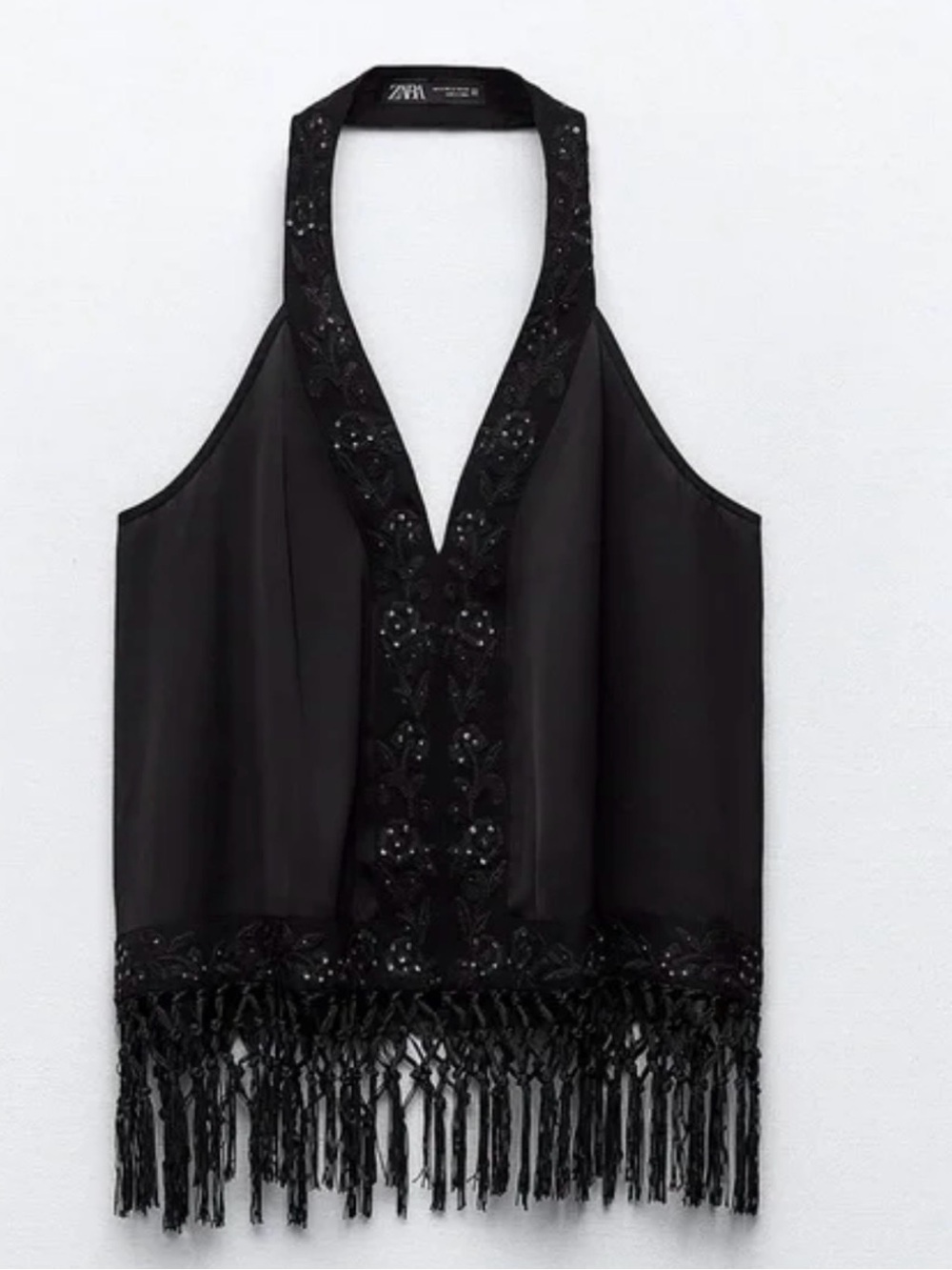 NWT Zara embroidery halter top M - Picture 2 of 12